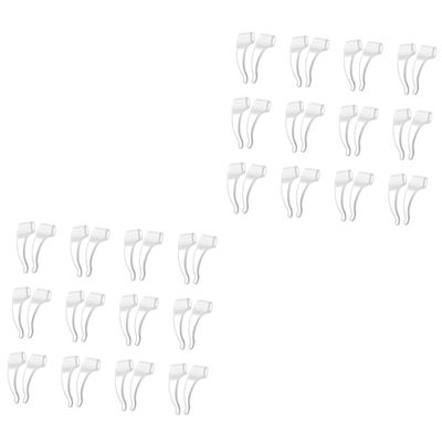 GLEAVI 24pairs Soft Silicone - Eyeglasses Ear Grips Transparent Glasses Retainers for Comfortable Wear During Work Sports and Daily Use