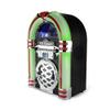 VICTOR Broadway Desktop Bluetooth Jukebox with CD Player, FM Radio, Built-in Stereo Speakers, and Color Changing LED Lighting, Black (VDTJ-1550-BK) view 2
