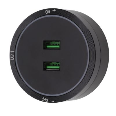 Power Outlet Adapter, Removable Surface Mount Durable USB Power Track Socket 180 to 250v for Home Kitchen Sideboard Cabinet