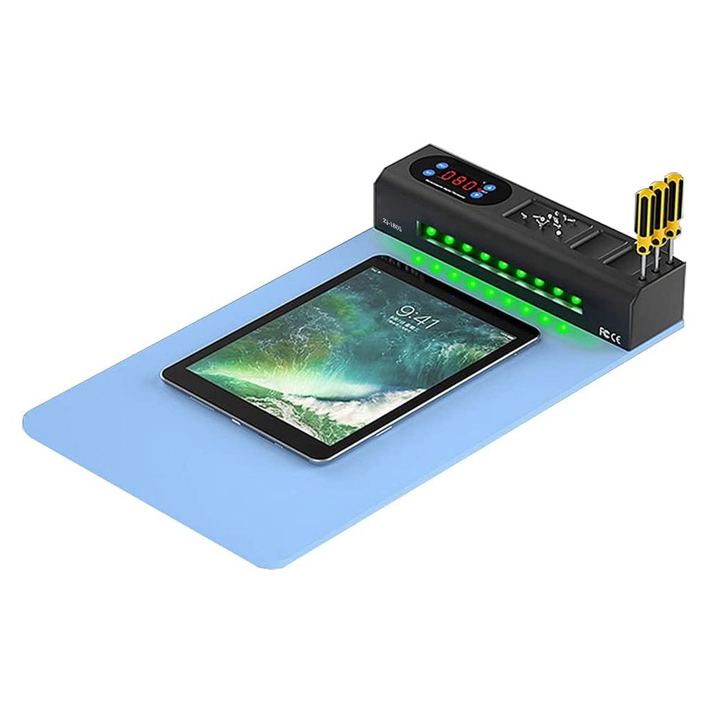 LCD Screen Separator Pad, CPB Heating Plate Often Used Constant Temperature Silicone and Iron for Mobile Phone (US Plug)