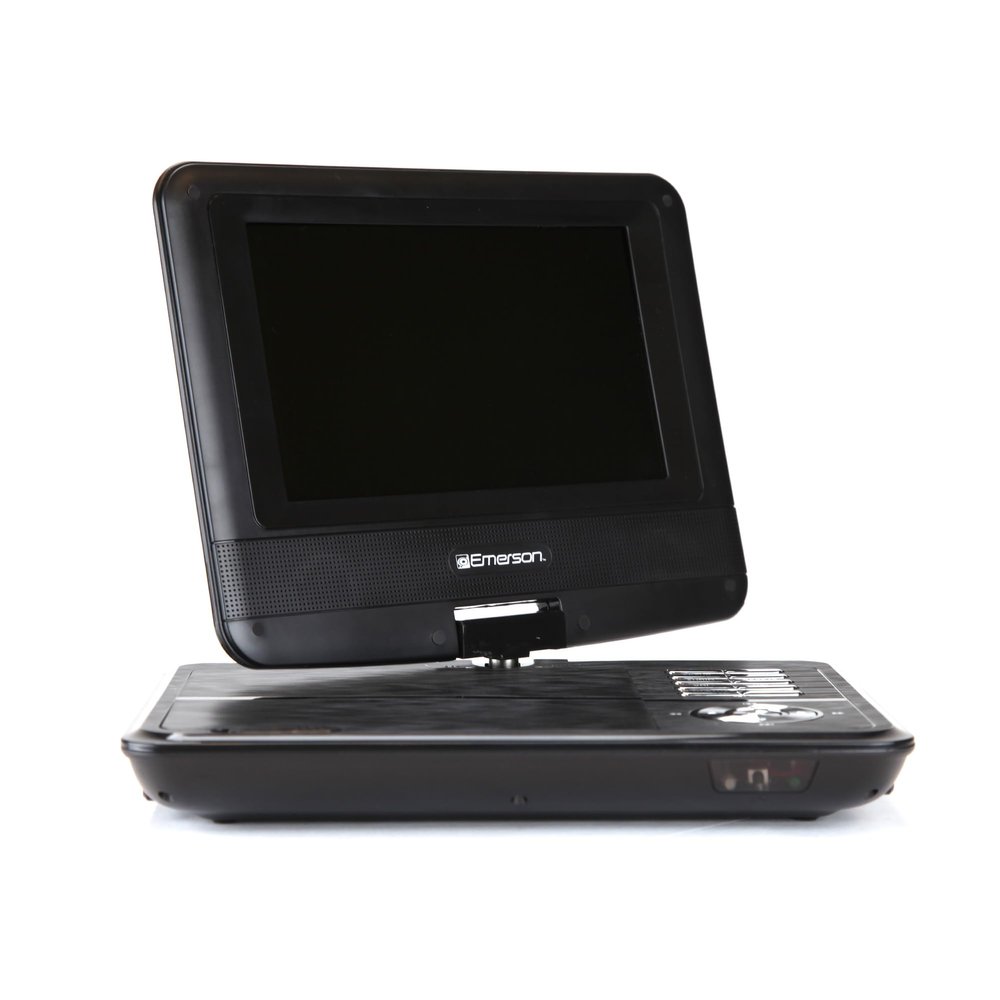 Emerson EPD-7001 Portable 7" DVD Player with Built-in Speaker, Rechargeable Battery, and 180 Swivel Screen  Perfect for DVD Playback and On-The-Go Entertainment