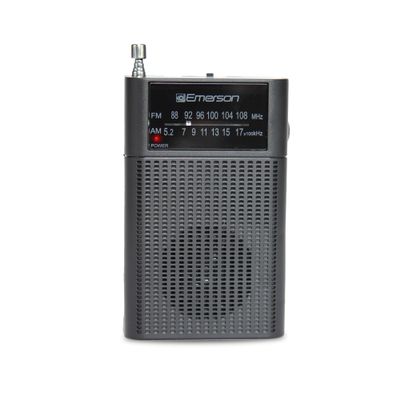 Emerson ER-7000 Portable AM/FM Radio with Built-in Speaker, Easy-Tuning Dial, Compact Design, and Headphone Jack  Ideal for Listening to Music, News, and Talk Shows at Home or On-The-Go