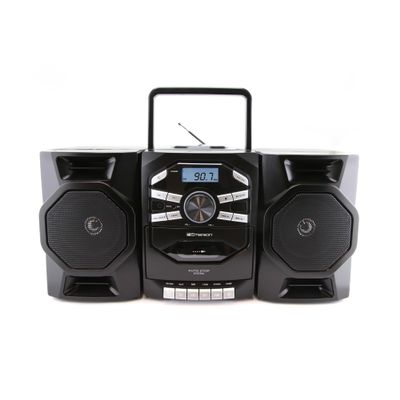 Emerson Portable CD Player Boombox with Cassette Player, Tape Recorder, AM/FM Radio, AUX Input, Detachable Speakers, AC/DC & Battery Operated  Stereo System for Home, Travel, Indoor & Outdoor Use