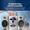 Emerson Portable CD Player Boombox with Cassette Player, Tape Recorder, AM/FM Radio, AUX Input, Detachable Speakers, AC/DC & Battery Operated  Stereo System for Home, Travel, Indoor & Outdoor Use view 3