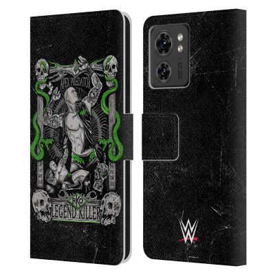 Head Case Designs Officially Licensed WWE Poster Art Randy Orton Leather Book Wallet Case Cover Compatible with Motorola Moto Edge 40