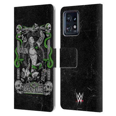 Head Case Designs Officially Licensed WWE Poster Art Randy Orton Leather Book Wallet Case Cover Compatible with Motorola Moto Edge 40 Pro