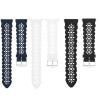 Compatible for Garmin vivoactive 5 Band, Lamshaw 20mm Quick Release Silicone Lace Slim Thin Hollow-Out Replacement Straps Compatible with Garmin vvoactive 5/Approach S12/Approach S40/Approach S42/D2 view 1