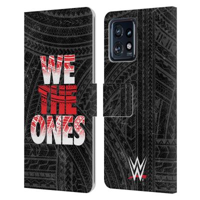 Head Case Designs Officially Licensed WWE We The Ones The Bloodline Leather Book Wallet Case Cover Compatible with Motorola Moto Edge 40 Pro
