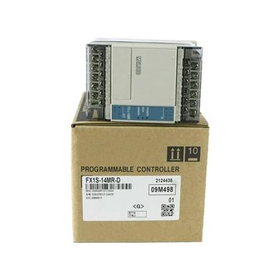 PLC Programmable Controller FX1S-14MR-D FX1S Series Suitable for The Smallest Package, Providing up to 30 I/Os and Capable of transmitting Data via Serial Communication FX1S Series DC24V Power Supply