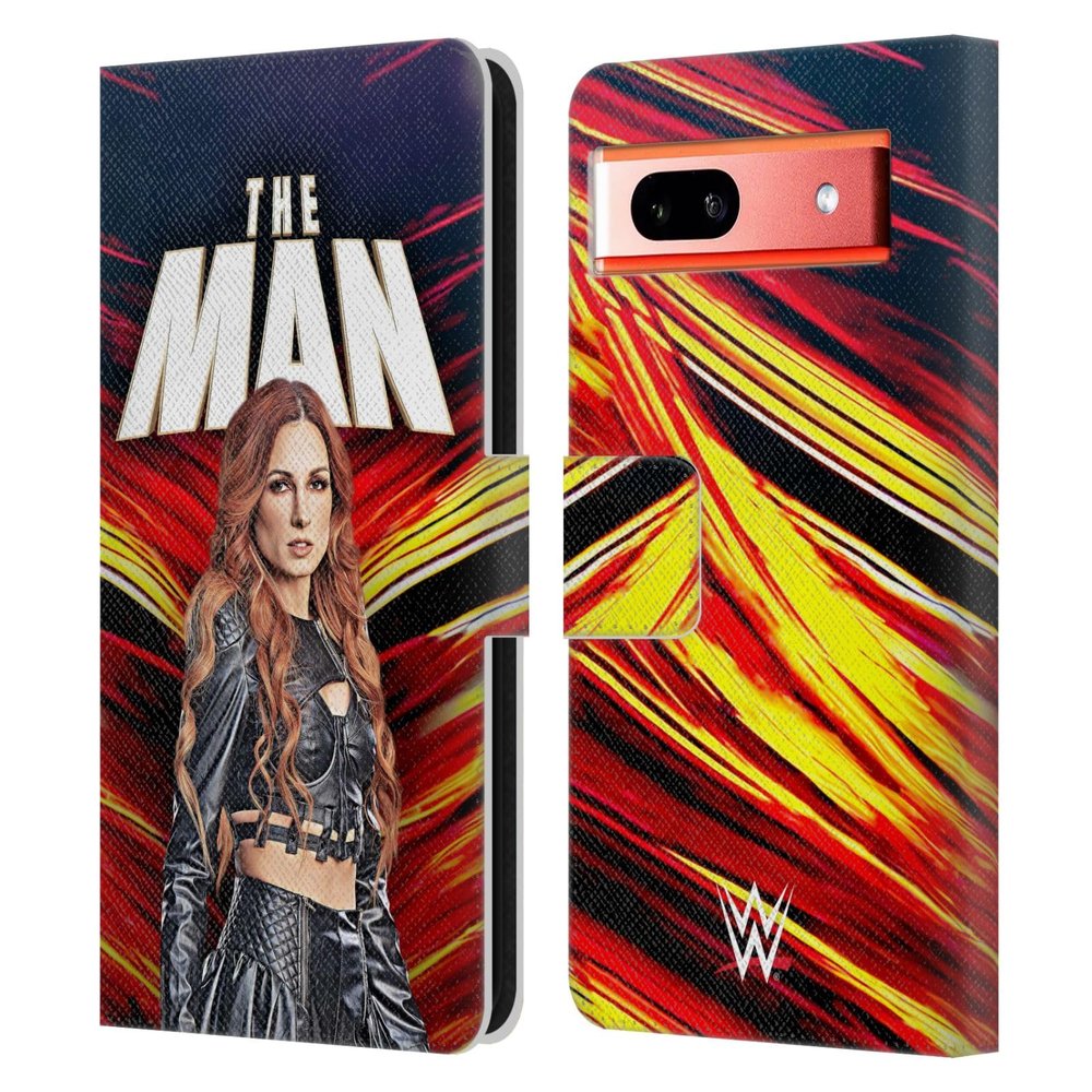 Head Case Designs Officially Licensed WWE The Man Becky Lynch Leather Wallet Case Compatible with Google Pixel 7a