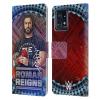 Head Case Designs Officially Licensed WWE Tribal Pattern Roman Reigns Leather Book Wallet Case Cover Compatible with Motorola Moto Edge 40 Pro view 1
