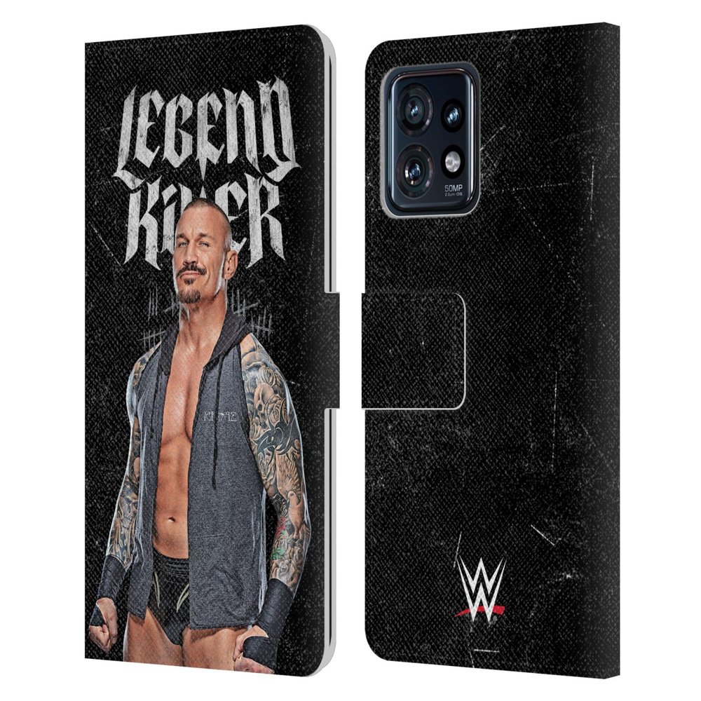 Head Case Designs Officially Licensed WWE Legend Killer Randy Orton Leather Book Wallet Case Cover Compatible with Motorola Moto Edge 40 Pro
