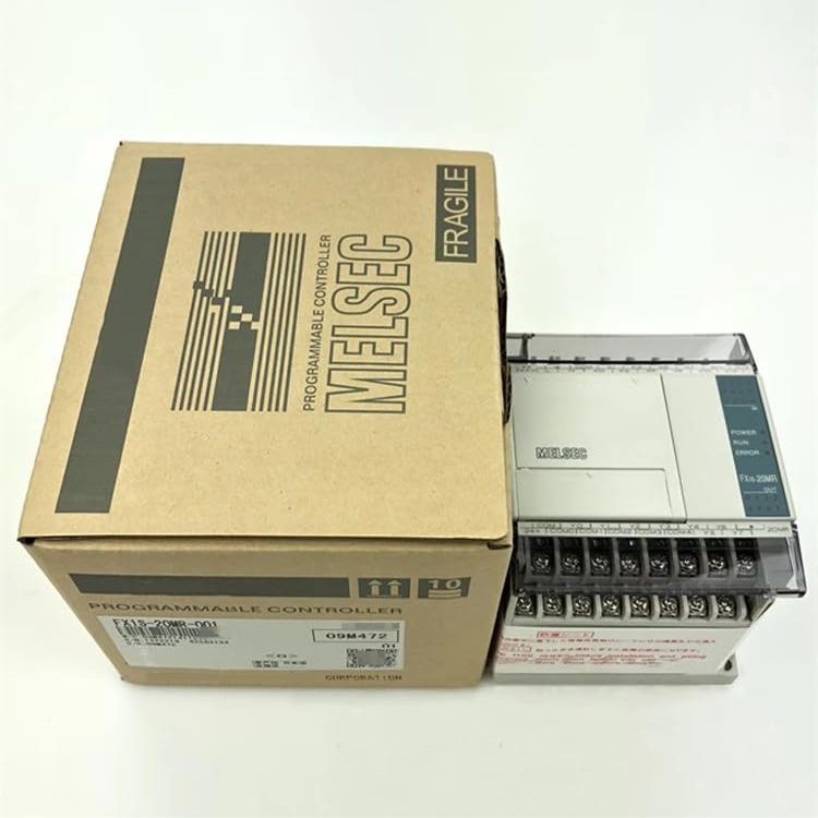 PLC Programmable Controller FX1S-20MR-001 The FX1S is Suitable for The Smallest Package, Provides up to 30 I/Os, and can Transfer Data via Serial Communication FX1S Series AC 220V Power Supply Relay