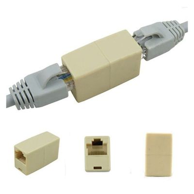 AANAN 10pcs New Alloy Internet Tools RJ45 CAT5 Coupler Plug Adapter Network LAN Cable Extender Connector