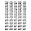 50Pcs Stainless Steel Cable Clip Cord Organizer Wire Holder Cord Fixing Holder Clamp Set Kit Wire Clip Management for Solar Panel Wall view 2