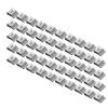 50Pcs Stainless Steel Cable Clip Cord Organizer Wire Holder Cord Fixing Holder Clamp Set Kit Wire Clip Management for Solar Panel Wall view 3