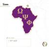 Desert Cactus Omega Psi Phi Sticker OPP Omega Man Divine 9 Individual Decal Laptop Water Bottle Car (IND C) view 2