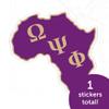Desert Cactus Omega Psi Phi Sticker OPP Omega Man Divine 9 Individual Decal Laptop Water Bottle Car (IND C) view 4