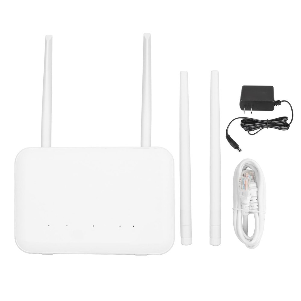 4G LTE WiFi Router, 300MBPS Portable 4G Router with SIM Card Slot Mobile WiFi Router LAN WAN Port WiFi Hotspot for Europe Asia Africa (US Plug)