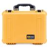 ColorCase Pelican 1520 Case Yellow - Medium Size Waterproof Case with Pick & Pluck Foam Set & Convoluted Lid Foam - Black Handles & Latches view 3
