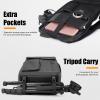 Cwatcun Camera Backpack Waterproof Camera Bag, Multi-Functional Travel Photography Bag Camera Case with 15.6" Laptop Compartment and Tripod Holder for Canon/Nikon/Sony SLR/DSLR/Mirrorless Camera view 4