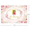 MEHOFOND 7x5ft Mi Bautizo Baptism Backdrop Pampas Grass Baby Shower Floral Background Pink Watercolor Communion Christening Newborn Baby Shower Photo Booth Props view 2