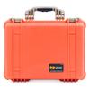 Pelican 1520 Case by ColorCase - Orange - Medium Size Waterproof Case with Pick & Pluck Foam Set & Convoluted Lid Foam - Desert Tan Handles & Latches view 3
