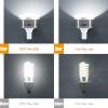 85W LED Light Bulb 3000K-6500K Photography Lamp Bulb Energy-Saving Adjustable Brightness E27 Mount with Remote Control for Photography Studio Home Warehouse Office Hotel view 3