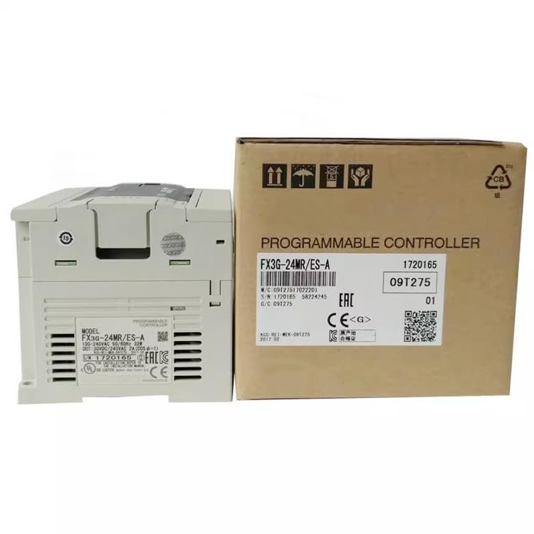 PLC Programmable Controller FX3G-24MR/ES-A FX3G Series Basic Unit, Built-in 14-in/10-out (Relay), AC Power Supply