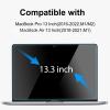 YongMai 2Pack 9H Hardness Tempered Glass Screen Protector for MacBook Pro 13'' (M1/M2 2016-2022)/ MacBook Air 13 inch (M1 2018-2021),Ultra Thin HD Transparency Anti Scratch Bubble view 2