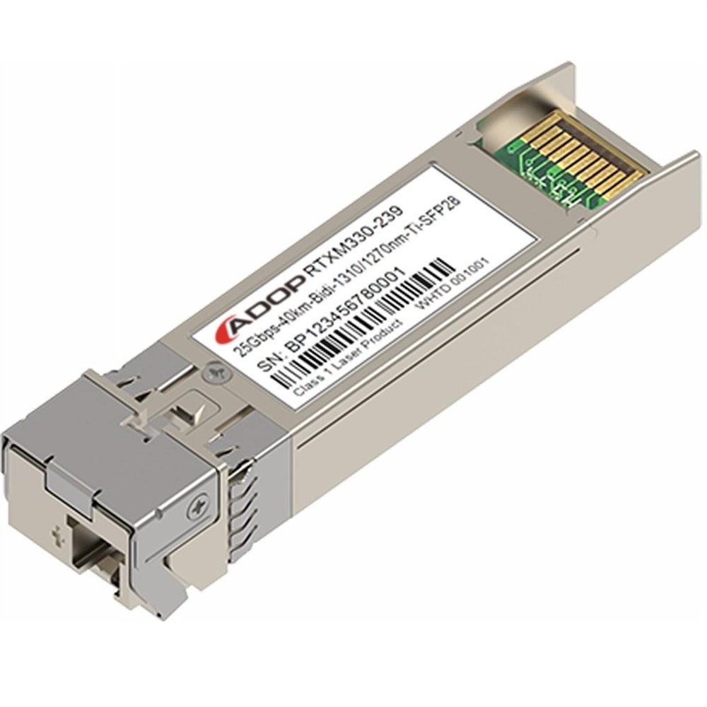 LYAART SFP-25GBX-U-40 Compatible 25GBASE SFP28 1270nm-TX/1310nm-RX 40km DOM Simplex LC SMF Optical Transceiver Module (Color : 1330nmTx 1270nmRx)