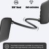 Soveign Bone Conduction Headphones Open Ear Headphones Bluetooth 5.0 Sports Wireless Earphones with Built-in Mic,Stereo,Ultra-Long 6-Hour Standby,Ultra-Light Design,Sweat-Proof,Cycling view 2