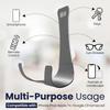 Wall Mount Bathroom Kitchen Cell Phone Holder, Mirror Cellphone Stand Adhesive Remote Control | Eye Glasses | Smartphone | Keys | Compatible with iPhone iPad Apple TV,Google Chromecast - 2 Pack view 2