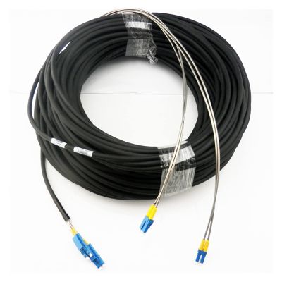 FERDUS Communication Equipment 100M LC UPC 4 core Base Station Optical Fiber Cable 4Core Field Fiber Cable FTTA Fiber to Tara far Fiber Optic Patch Cord Cable Optical Fiber Fittings