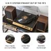 Crosley C72 2-Speed Belt-Drive Bluetooth Turntable Record Player with 80W Speakers and Carbon Fiber Tonearm, Walnut view 2
