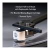 Crosley C72 2-Speed Belt-Drive Bluetooth Turntable Record Player with 80W Speakers and Carbon Fiber Tonearm, Walnut view 4