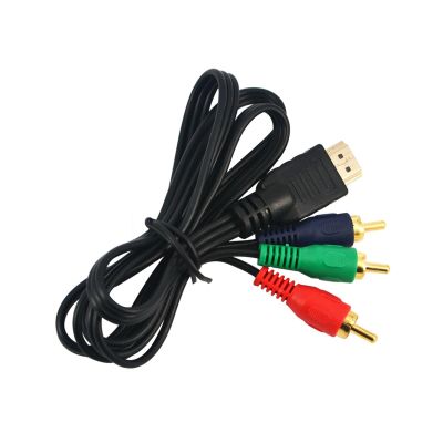 Cable 1M HDMI to AV Scaler Adapter HD Video Composite Converter Box HD to RCA AV/CVSB L/R Video 1080P 4K30HZ Support NTSC PAL