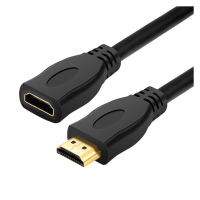 Cable 4K HD 1080PHDMI-Compatible Extension Cable Male to Female Adapter Fit Compatible TV Box PC Laptp Projector Monitor PS3 PS4 Cable Extender (Color : HD 4K, Size : 1m)