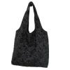 ObiozZ Simple fairy flower lace canvas bag shopping supermarket small items storage fresh-keeping shopping embroidery lace bag fabric view 1