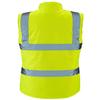 MA Online Womens Reflective Stripe High Vis Bodywarmer Full Zip Safety Vest Work Wear Gillet (Yellow US 8) view 2