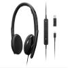 Lenovo Wired VoIP Headset (Teams) with EPOS BrainAdapt & ActiveGard, Microsoft Teams Certified, Zoom Compatible, USB-C Plug, All-Day Comfort, Noise Reduction, Hearing Protection, Lightweight Design view 2
