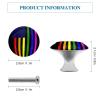 LGBT Gay Pride Flag Cabinet Knobs Round Knobs Dresser Drawer Knobs Pull Handles for Home Office Decor view 2