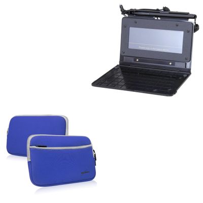 BoxWave Case Compatible with Topaz SigLite Slim 1x5 - SoftSuit with Pocket, Soft Pouch Neoprene Cover Sleeve Zipper Pocket - Super Blue