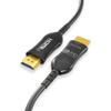 Cablelera 4K UHD CMP HDMI Cable 2.0, Hybrid Active Optical Cable (AOC), 18Gbps Hyper Fast Long Distance Data Transmission, ARC, HDCP, NVIDIA, AMD, PS5, Xbox, Gaming, Movie, Plenum Rated, 75ft view 1