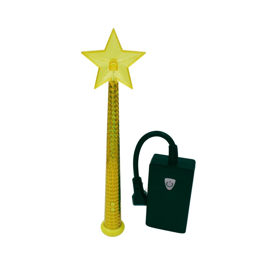 Magical Wand Wireless Remote for Christmas in July, Fairy Gardens, Lights, String Lights. Transmitter Wand activates The Remote Base Wall Adapter. Simply Plug and Press.