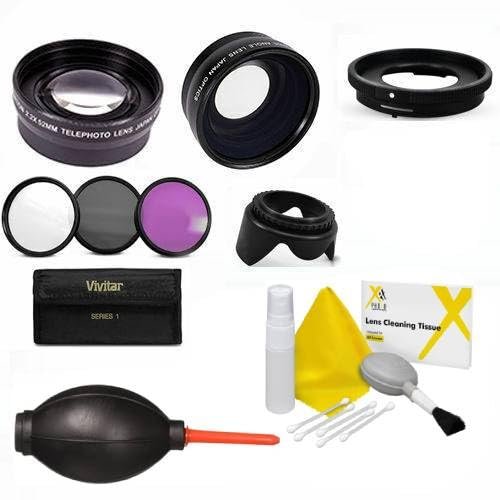 FISHEYE Lens + Macro + 2X TELEPHOTO Lens + Filter KIT for OLYPMUS Tough Cameras
