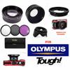 FISHEYE Lens + Macro + 2X TELEPHOTO Lens + Filter KIT for OLYPMUS Tough Cameras view 3