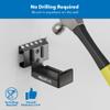 Mount-It! No Stud Sound Bar Wall Mount, Studless Soundbar Mounting Brackets for Drywall, Adjustable Depth Works with All Soundbars up to 6.1 inch Depth view 4