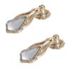 DubMag Cabinet Knobs with,Crystal Glass Door Drawer Knobs,Wardrobe Handles 2Pcs Crystal Single Hole Cabinet Shoe Cabinet Large Wardrobe Door Handle Drawer, 66 * 30Mm (Color : 86 * 22mm) view 1