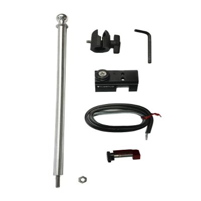 FLIGHTFLIX Rock Steady 12" Strut Skid Pole 1" - 2.5" Exterior Airplane Camera Ball Mount Compatible with 360 Cameras - Car RV Truck Boat